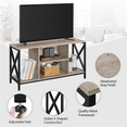 thumbnail image 6 of Alden Design 47 inch Wide TV Stand with Storage for Living Room, Gray, 6 of 9