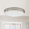 thumbnail image 3 of Lithonia Lighting FMSATL 16 20840 BN M4 LED Saturn Flushmount Ceiling Light Fixture for Kitchen | Hallway | Bedroom, Dimmable, 4000K, Antique Brushed Nickel, 3 of 3