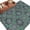 Blue, variant on Green Mediterranean Area Rugs 8'x10', Small Throw Rugs for Living Room Patio, Vintage Abstract Geometric Floral Texture Indoor Outdoor Rug Non-Slip Low Pile Carpet Runner Reversible Floor Mats