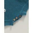 thumbnail image 7 of Arvbitana Infant Baby Girls Boys Sweater Romper Long Sleeve Flower Embroidery Knit Jumpsuits 0M 3M 6M 9M 12M 24M Newborn Casual Bodysuits Fall Clothes, 7 of 7