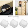 thumbnail image 3 of White Plastic Expansion Dowels M4x8mm for Cabinet Hinges (100pcs), 3 of 5