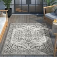 thumbnail image 7 of Well Woven Indoor/Outdoor Area Rug 7'10" x 10'6" Celesine Black & Grey Persian Medallion, 7 of 7