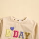thumbnail image 3 of Gibobby Camisa Elegante Para Niñas Ropa cálida de manga larga con estampado de para bebés y niñas recién nacidos （Beige， 18-24 Meses), 3 of 5