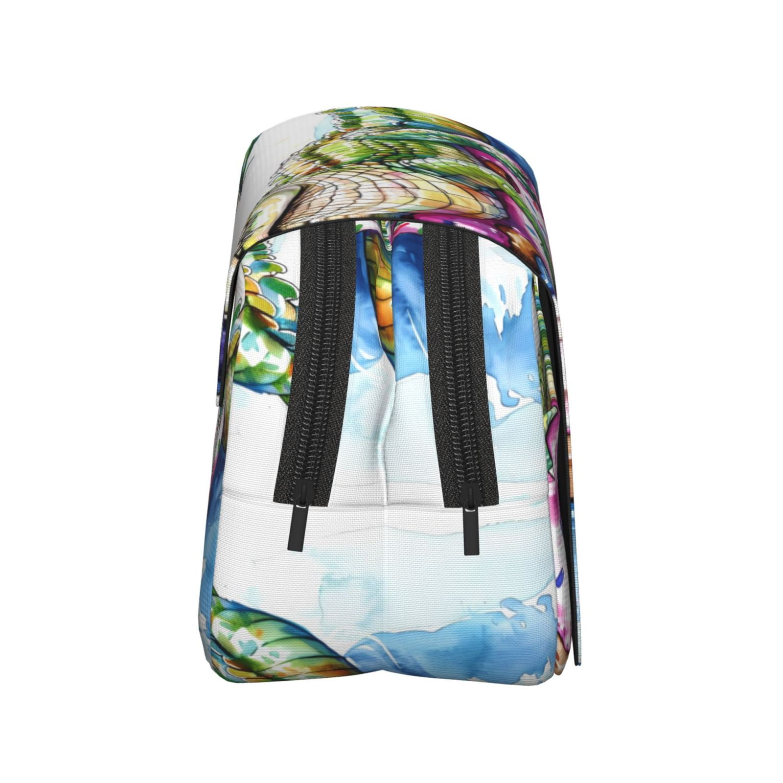 Rateoe Alligator Donut Pool Float Pattern Double Clamshell Pen Case, Storage Organizer with Two Zipper Compartments– Holds Up to 50 Pencils & Pens