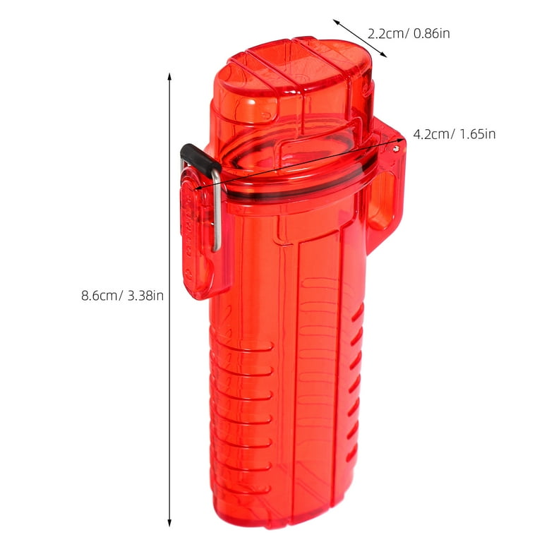 what is a dot approved case for cigarette lighters WHAMVOX Protective Case for Lighter Dot Approved Lighter Case  9.00X4.20X1.60CM Red