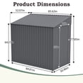 thumbnail image 3 of Upgraded 4x7 FT Heavy-Duty Metal Storage Shed, Sloped Roof Thickened Galvanized Steel Lean-to Outdoor Tool Shed with Lockable Side Door for Garden, Patio, Backyard, 3 of 8
