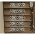 thumbnail image 3 of Sofihas, Brown, Non-Slip Carpet Stair Treads, Floral Stair Treads, 3 of 7