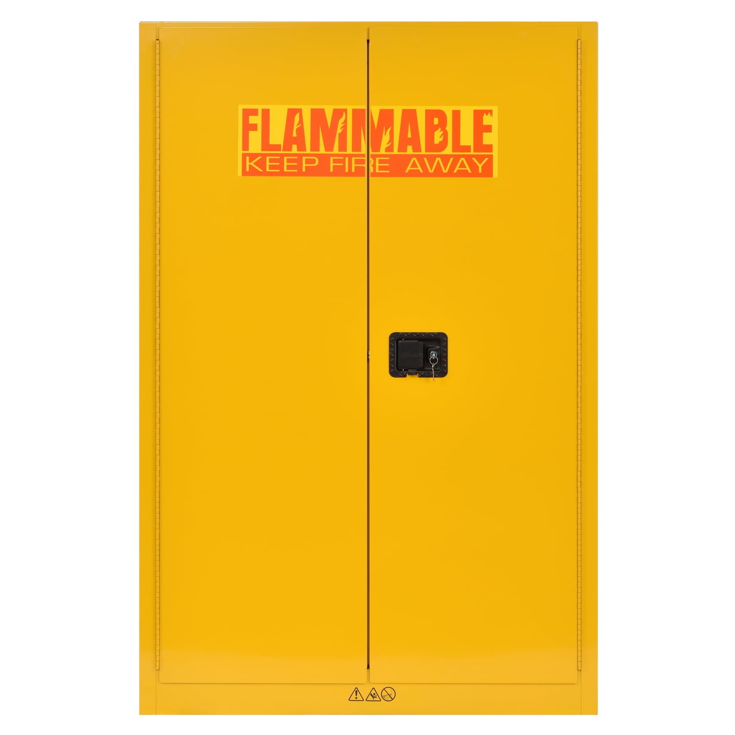 Sandusky 45-Gal. Steel 2-Door Freestanding Flammable Safety Cabinet, Yellow