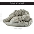 thumbnail image 5 of AuldHome Design Angel Cat Memorial Statue, Garden Resin Sleeping Cat Ornament, 5 of 6
