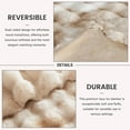 thumbnail image 3 of GHOUSE Faux Fur Blankets Fluffy Fuzzy Throw Blanket 50x60 Inches Tie-dyed Brown Blanket for Couch Chair Sofa, 3 of 7