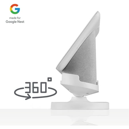 Wasserstein - Adjustable Stand for Google Nest Hub (2nd Gen) - Chalk