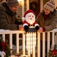 thumbnail image 4 of WYBXZ Christmas Fence Peeker, Resin Cascading Icicle Lights for Outdoor Railing, 4 of 8