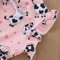 thumbnail image 4 of JAJAHO Baby Girl Clothes Summer 2 Piece Set Romper Outfits Sleeveless Ribbed Cow Printed Bodysuit And Shorts Cute Toddler Clothing 0-18M Comfortable Outfit, 4 of 7