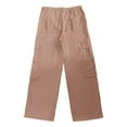 thumbnail image 5 of Bibifish Womens Cargo Pants Oversized Fit Versatile Utility Pants Casual Solid Color Workout Trendy Ladies Trousers With Multiple Pockets, 5 of 5
