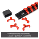 thumbnail image 4 of 9 Pzs Riel Para Dados  Bloosom Soporte Organizadores De Enchufes Abs Negro Azil Rojo, 4 of 5