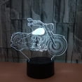 thumbnail image 4 of YSITIAN 3D LED Optical Illusion Acrylic Night Light with Remote & Smart Touch 7 Colors Changing（motorcycle） YT-13767, 4 of 7