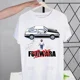 thumbnail image 3 of Camiseta de Manga corta con estampado de Initial D Drift Car Akagi RedSuns, camisa de Anime AE86, JDM, Tops de Takumi Fujiwara, 3 of 5