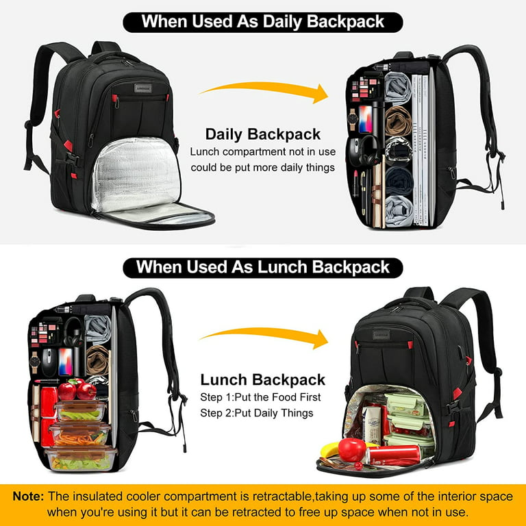 LOVEVOOK Anti-Theft Travel Backpack with Lock, Fit 17 inch