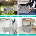 thumbnail image 6 of DENZUS Cat and Small Dog Travel Bag, TSA-Approved Soft-Sided Pet Tote for Pets Under 15lb, Collapsible Airline-Friendly Design – Grey, 6 of 8