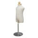 thumbnail image 1 of Torso de niño pequeño, modelos de exhibición de busto de medio cuerpo para niños, maniquí de tienda para Soporte de acero, 1 of 9