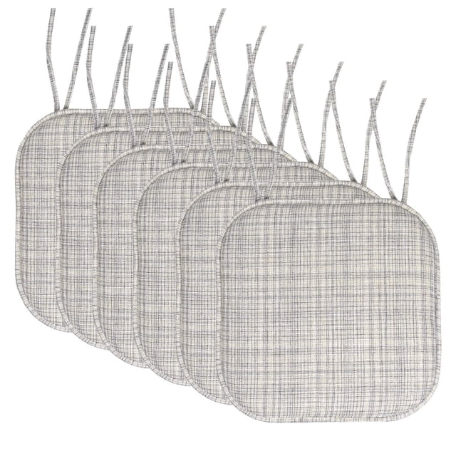 Cojín para silla Sweet Home Collection, espuma viscoelástica, paquete de 6
