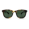 thumbnail image 3 of Gentlemanly Retro Horn Rim Hipster Fashion Plastic Sunglasses [Tortoise - Green], 3 of 7