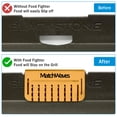 thumbnail image 6 of Matchwaves Grease Gate Blocker for Blackstone Griddle, Mesh Screen for Blocking Food from Falling into Rear Grease Catcher, Classic Movable Two-Sided Guard, Golden, 1 Pack, 6 of 8