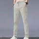 thumbnail image 1 of Pantalones largos de moda para hombre, color liso, con bolsillos, informales, pantalones largos de seda helada para hombre, 1 of 3