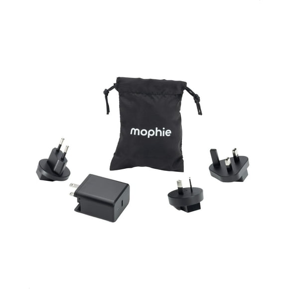 Cargador Mophie Speedport 40 Travel USB-C GaN de 40 W con adaptadores
