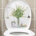 thumbnail image 4 of Etiqueta de la pared de flores en maceta Etiqueta de la pared de la etiqueta engomada adorable del gato para L, 4 of 5