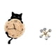 thumbnail image 5 of Reloj de pared,Reloj de pared decorativo para baño o dormitorio,Reloj de pared para gatos silencioso,sin tictac,ideal para regalar.,Figura de escritorio,Figura esférica para, 5 of 8