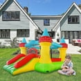 thumbnail image 6 of GOOSH Kids Bounce House, Giant Bounce House Jumping Castle Slide with 450W Blower, Bouncing Castle with Large Jumping Area,  Indoor Outdoor Inflatable Bounce House for Kids, 8 ft x 12 ft x 8 ft, 6 of 8