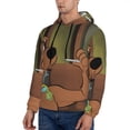 thumbnail image 3 of Lsque Scooby-Doo Pattern Casual Men's Hoodie,Hooded Sweatshirt with Kangaroo Pocket,Pullover Hoodie-4X-Large, 3 of 8