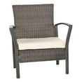 thumbnail image 2 of SAFAVIEH Avaron Outdoor Patio 4 Piece Conversation Set, Brown/Beige, 2 of 4