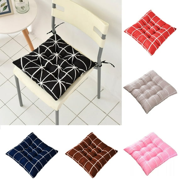 Cheers.US 40x40cm Chair Seat Cushion Pads Tie On Indoor Patio Home Kitchen Office Cushions Mat Pad