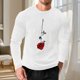 thumbnail image 4 of Ceisia Men Casual Fashion Print Round Neck Pullover Long Sleeve Sweatshirt Gift, 4 of 6