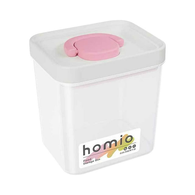Wzzjkit Airtight Food Storage Containers, Sealed Cans for Grains and Miscellaneous Grains Food Grade Plastic Preservation Storage Tanks Transparent and Stackable Kitchen Dry Goods Preservation Boxes