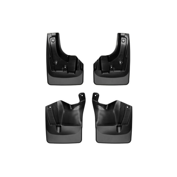 WeatherTech Custom No Drill Splash Guard MudFlaps compatible with 2019-2021 Subaru Forester, Front & Rear Set - Black