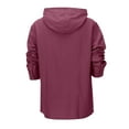 thumbnail image 4 of Rggeeun Mens Pullover Hoodies Lightweight Pullover Sweatshirt For Spring Summer Comfortable Plain Hooded Top Solid Color Long Sleeve Fall Winter Comfy Casual, 4 of 9