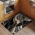 thumbnail image 2 of Rectangle Rug 2x3ft Area Rug,Abstract Flowing Marble Fluid Art Area Rugs for Living Room Bedroom,Black and Gold Lines Floor Mat Non-Slip Non-Shedding Carpet Indoor Accent Rugs, 2 of 9