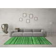 thumbnail image 3 of Ahgly Company Indoor Round Oriental Emerald Green Industrial Area Rugs, 6' Round, 3 of 4