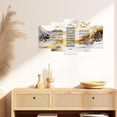 thumbnail image 4 of ZHONGYUTONG Islamic Wall Art 5 Pieces Arabic Calligraphy Poster Ayatul Kursi Canvas Pictures Prints Islamic Art Eid Decor Framed Muslims Islamic Gifts (12x20inx2pcs 12x30inx2pcs 12x40inx1pcs), 4 of 4