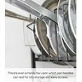 thumbnail image 6 of Yamazaki Home Adjustable Pots and Pans Organizer, Black, Steel, Supports 17.6 pounds, 6 of 7