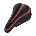thumbnail image 2 of Cubierta de asiento de bicicleta Baoblaze extra cómoda gel suave Negro y rojo Cojín de montdle de bicicleta, 2 of 8