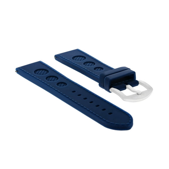 24MM RUBBER WATCH BAND STRAP FOR U-BOAT 48MM LUMINOX WATCH BLUE