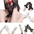 thumbnail image 1 of Shenmeida 1 Pair Lace Gloves Elegant Short Gloves Breathable Courtesy Summer Gloves for Wedding Dinner Parties, 1 of 6