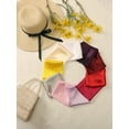thumbnail image 5 of INSPIRE CHIC Women's Solid Satin Scarves 20" Small Square Neck Scarf Neckerchief Yellow 19.7x19.7''(LxW), 5 of 5
