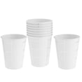 thumbnail image 2 of Piezas de 8 vasos de papel cuadriculados desechables de moda, bandejas para pasteles, mesas de cumpleaños, 2 of 8