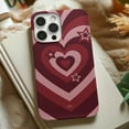thumbnail image 2 of Cases Cover, Retro Love Tough Phone Case – Red Heart & Stars Dual Layer Protective Cover for iPhone 16 Pro Max, 16 Plus, 15, 14, 13, 12, 11, X, Samsung Galaxy S25, S24, S23, S22, 2 of 5