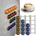thumbnail image 2 of Adhesive Coffee Pod Holder for Vertuoline–20 Capsule Wall/Cabinet Mount Rack with Strips Vertical Or Horizontal, 2 of 5